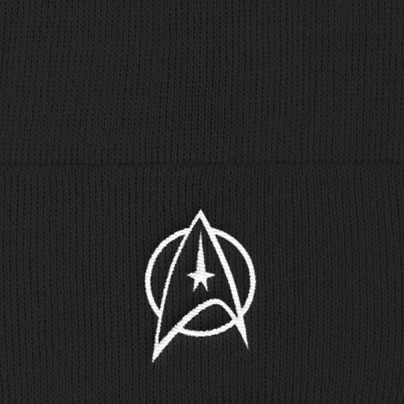 StarTrek TOS Delta Embroidered Beanie mockup RO 1