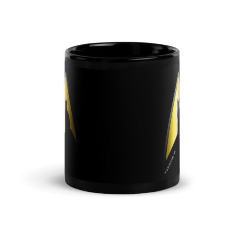 StarTrek TOS KittyCatLogo 11oz Black Mug Mockup Front