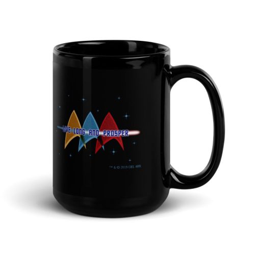 StarTrek TOS LiveLongAndProsperDelta 15oz Black Mug Mockup Handle on Right