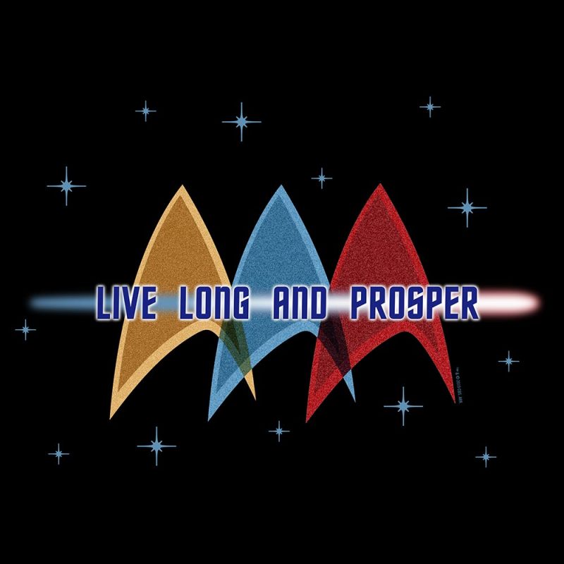 StarTrek TOS LiveLongAndProsperDelta Sherpa Blanket RO