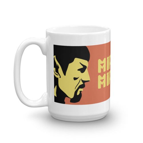 StarTrek TOS MirrorMirror 15oz White Mug mockup Handle on Left