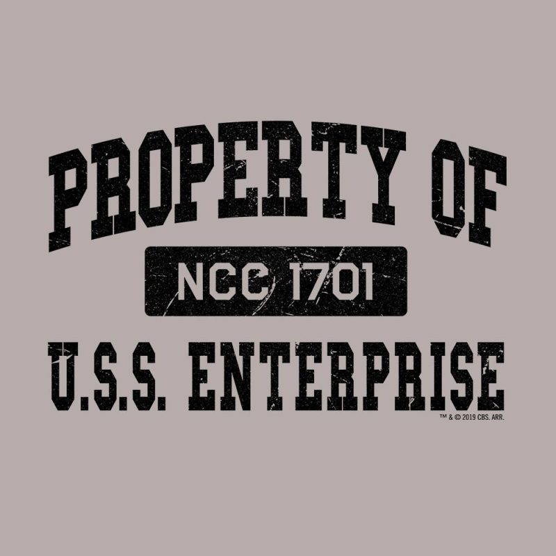 StarTrek TOS PropertyofUSSEnterprise1701 Adult ShortSleeve Tshirt Mockup RO