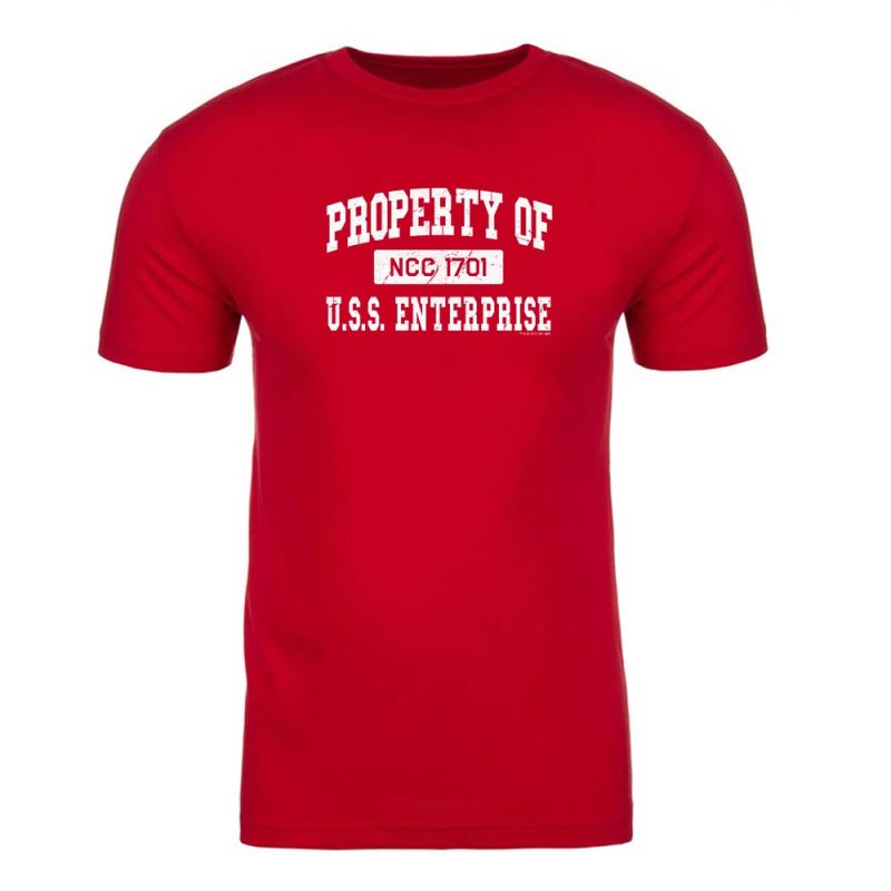 Star Trek: The Original Series Property of U.S.S. Enterprise 1701 Adult Short Sleeve T-Shirt