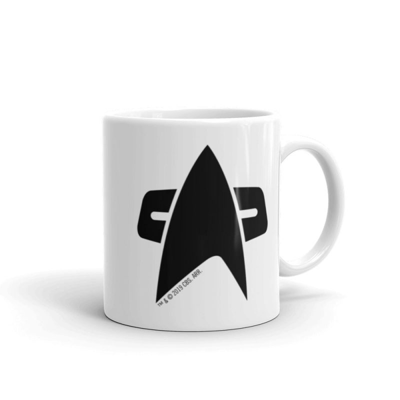 StarTrek Voyager Delta 11oz White Mug mockup Handle on Right 1