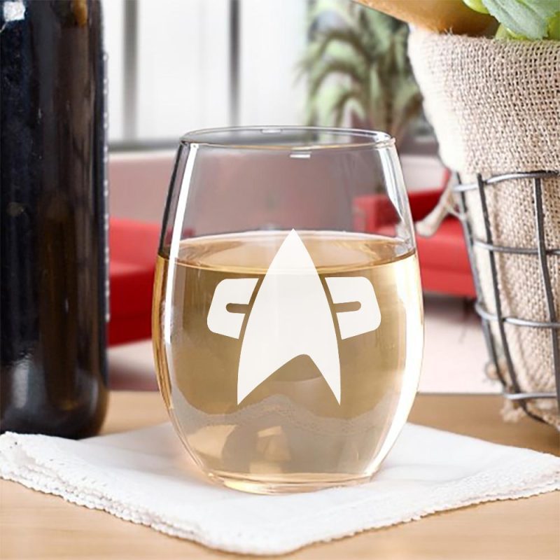 StarTrek Voyager Delta Stemless WineGlass Mockup 1