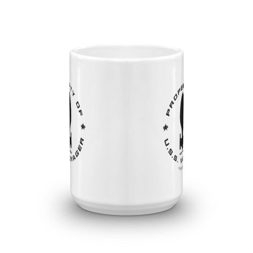 StarTrek Voyager PropertyOfUSSVoyager 15oz White Mug mockup Front 1