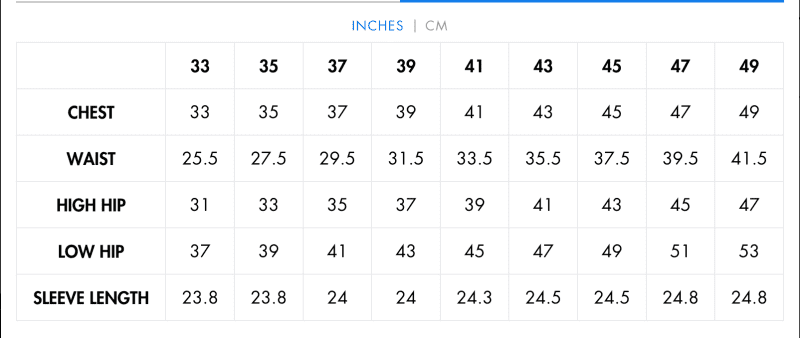 Women sSizeChart 1