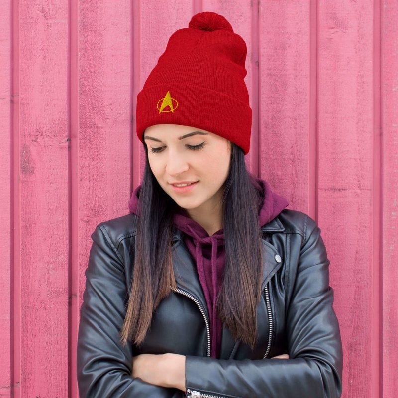 pom pom knit cap red front 6672737bbb4ea red