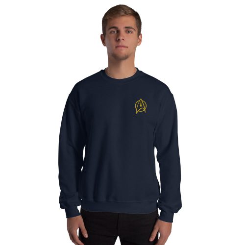 unisex crew neck sweatshirt navy front 667270c09502b navy